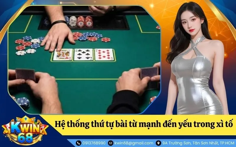 Hệ thống thứ tự tay bài từ mạnh đến yếu trong xì tố